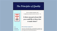 Desktop Screenshot of principles-of-quality.com