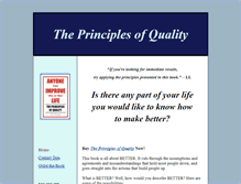 Tablet Screenshot of principles-of-quality.com